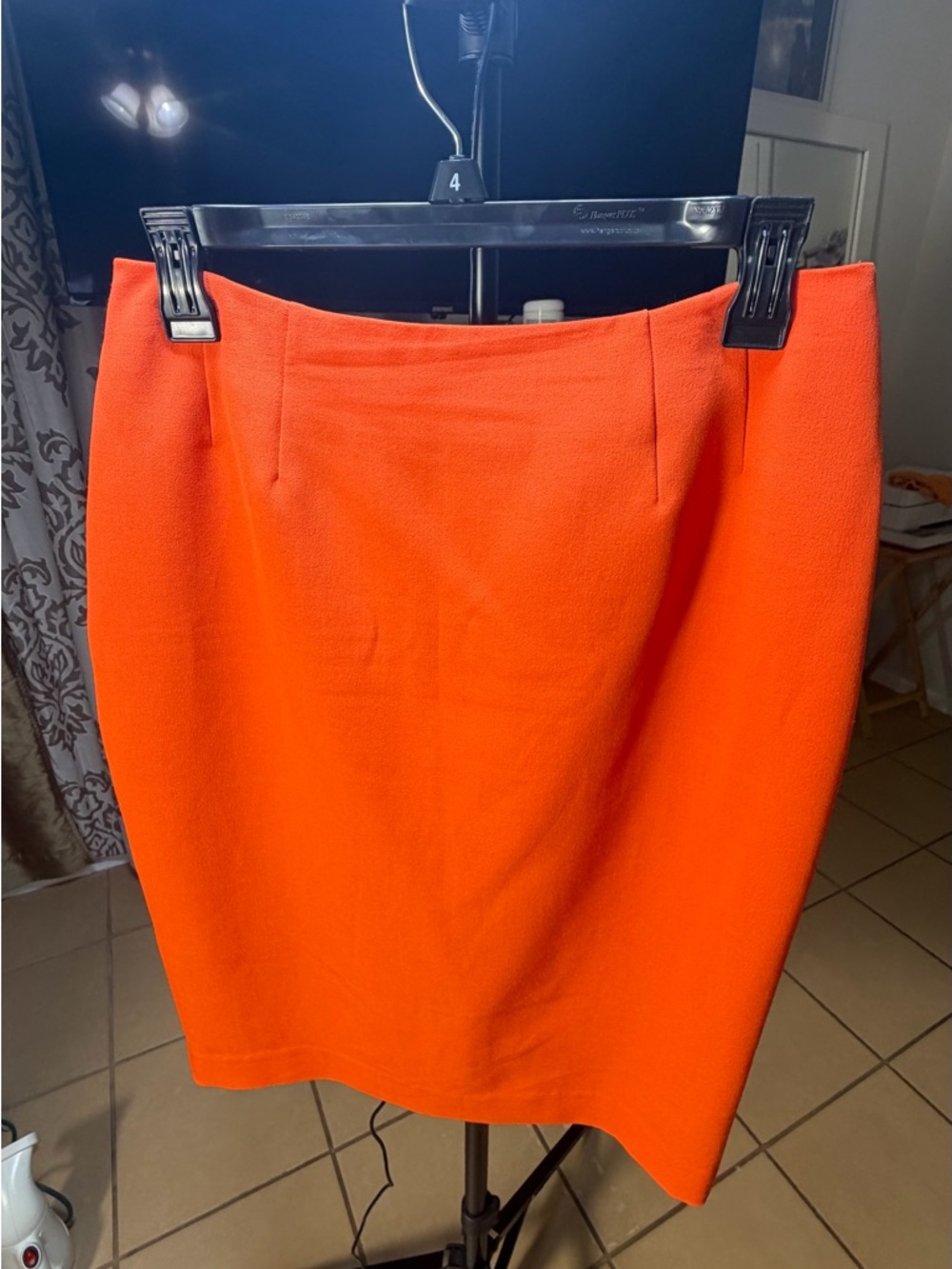 Evan Picone Vibrant Orange Pencil Skirt